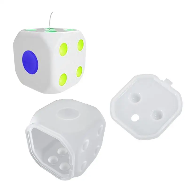 

Dice Silicone Molds Durable Polyhedral Dice Molds Digital Letter 3D Silicone Molds Large Resin Molds For Home Decor Flowers