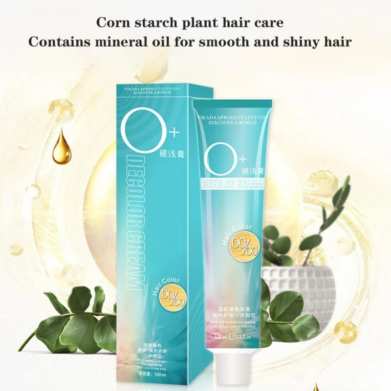 Effective Remove Brighten Cream Long Lasting Light Hair Dye Fade Care Salon