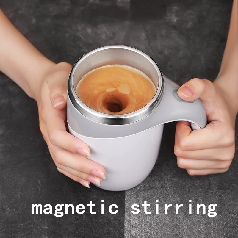 

Automatic Self Stirring Magnetic Mug Stainless Steel Temperature Difference Coffee Mixing Cup Blender Smart Mixer Thermal Cup