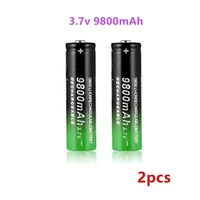 new 18650 battery high quality 9800mah 3 7v 18650 li ion batteries rechargeable battery for flashlight torch free shipping