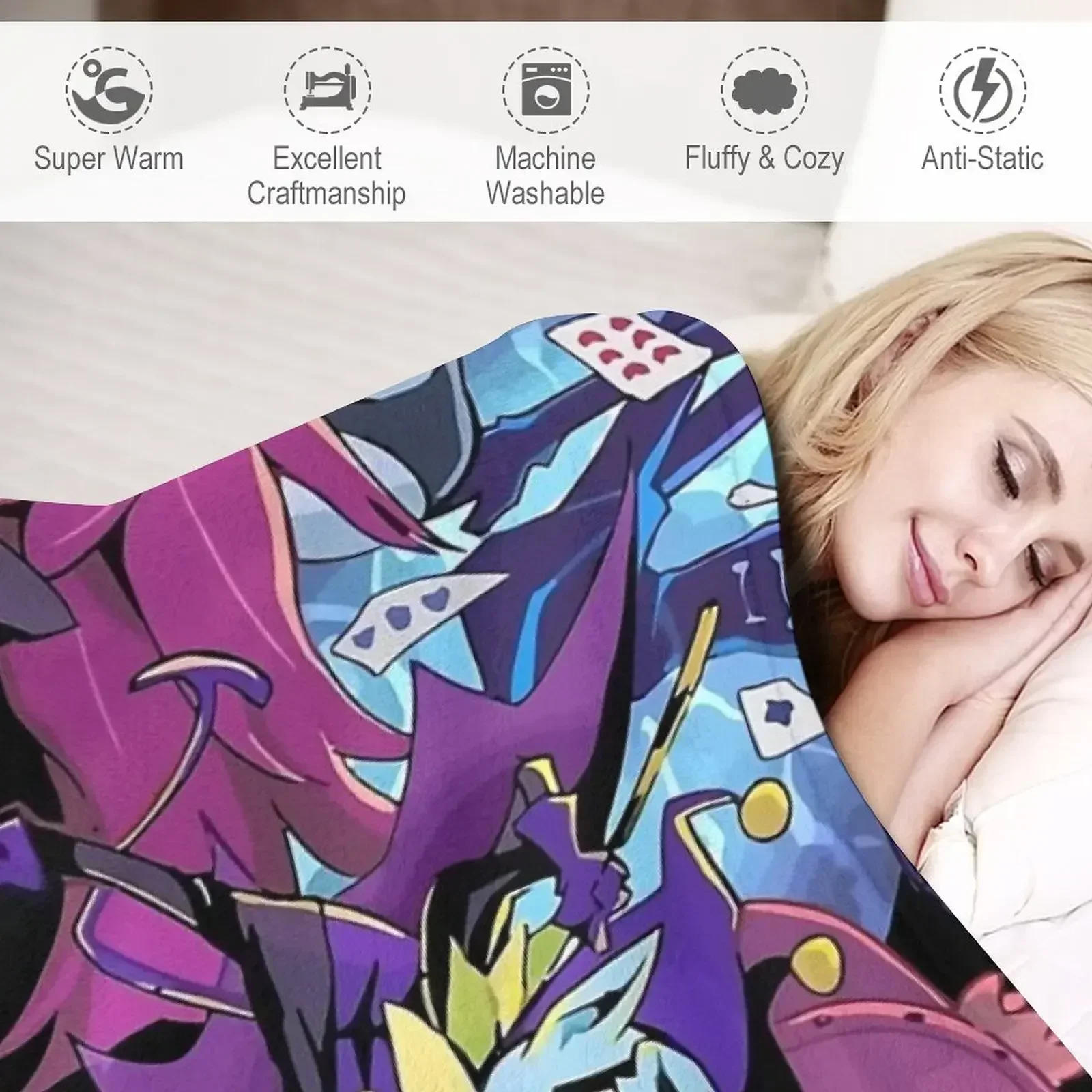 Deltarune - Adventure Плед Диваны Лохматые свободное постельное белье Одеяла