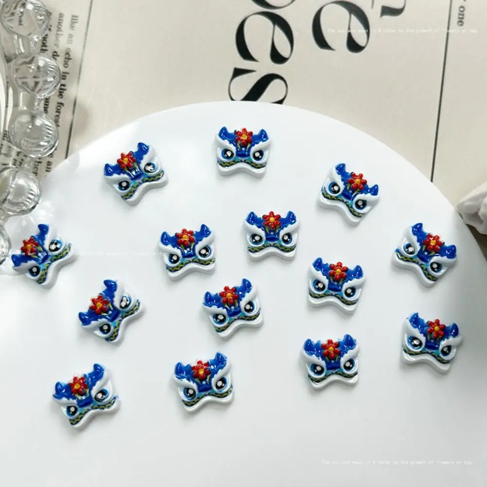 50 шт./пакет 3D светящаяся смола Tide Lion украшение для ногтей милый мультяшный дизайн