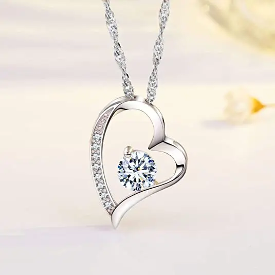 

Ожерелье с кулоном в богемном стиле с квадратным кубическим цирконием для женщин, простое стильное серебряное ожерелье, женская свадебная бижутерия, подарок