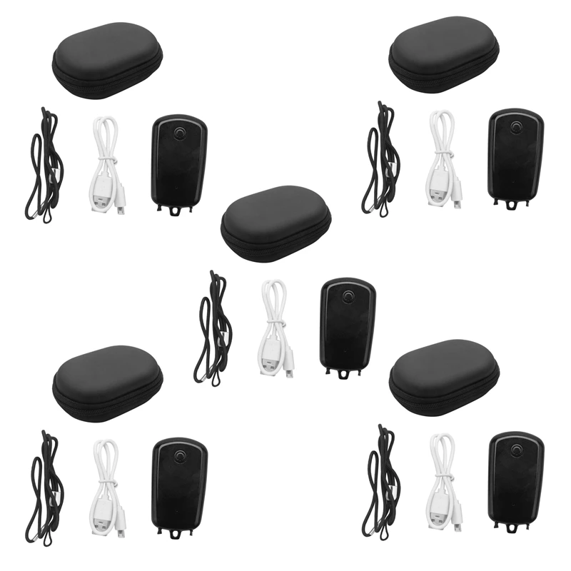 

5X Hanging Neck Air Purifier, Portable Car Oxygen Bar 230MAH Battery Negative Ion Air Purifier(Black)