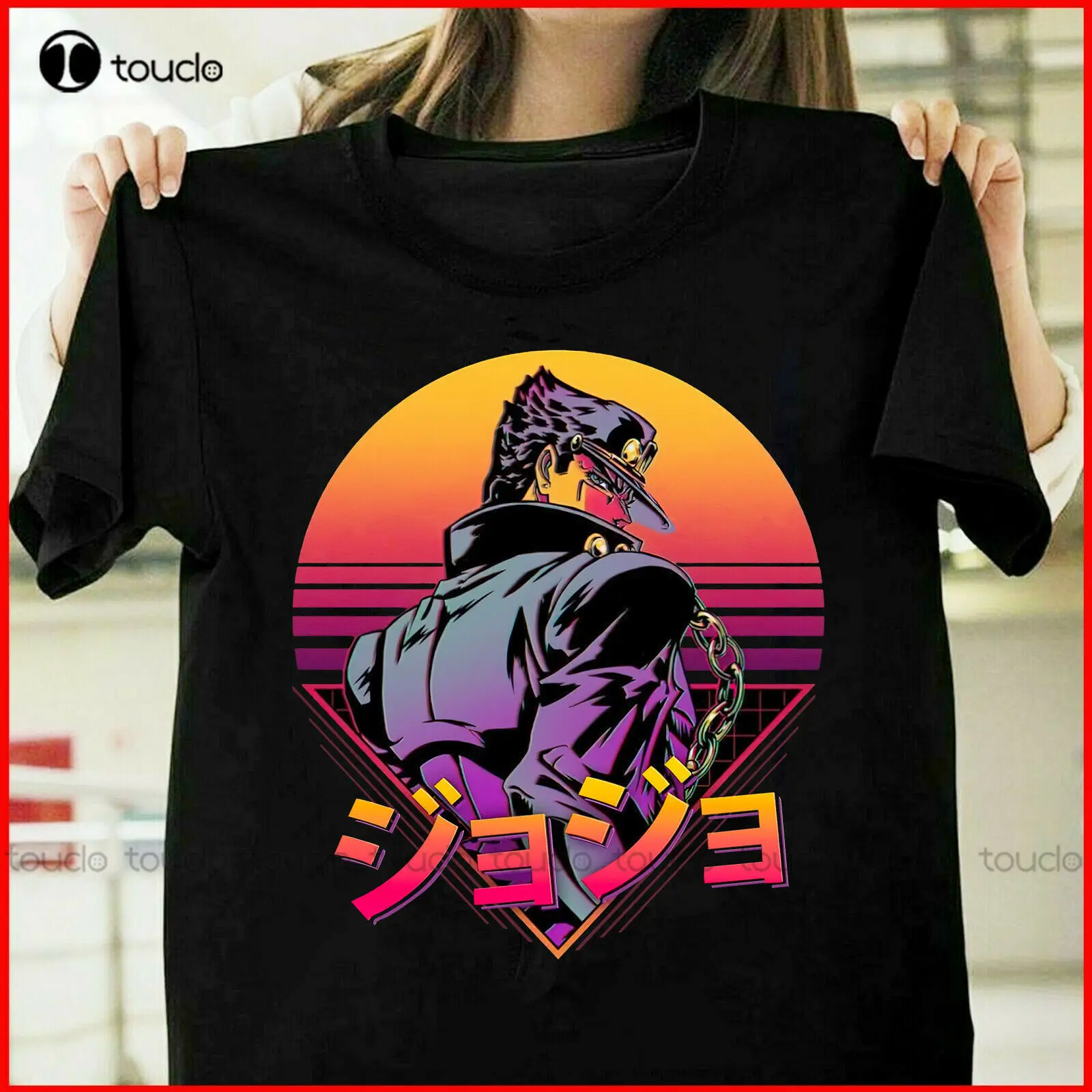 

Забавная ретро-футболка 80-х Джоджо с невероятными приключениями Джозефа джодера черная футболка Размер S _ 5Xl индивидуальные футболки для по...