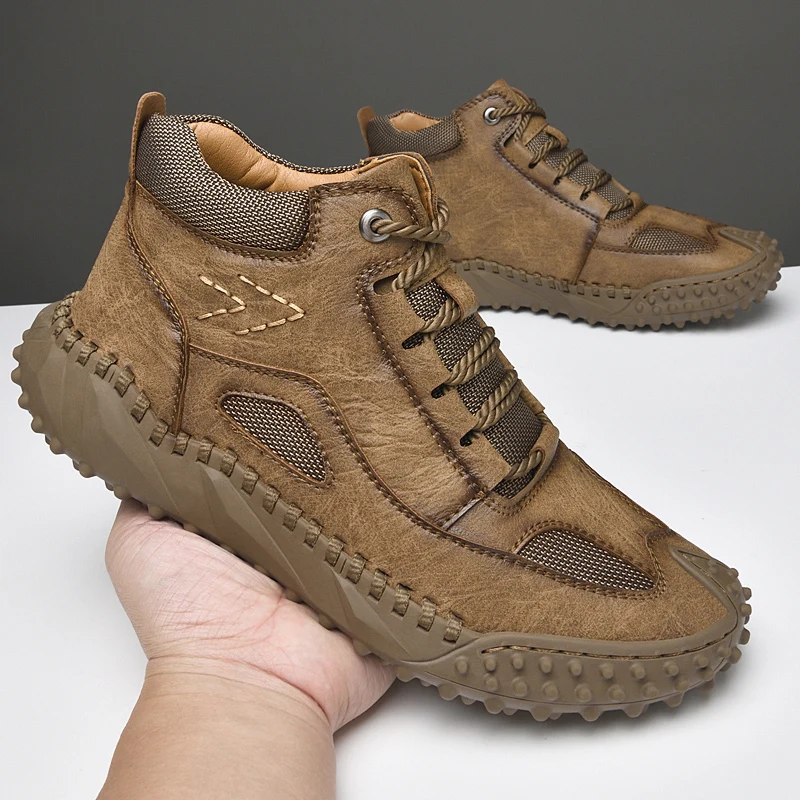 2022 Autumn/Winter Men's Professional Golf Sneakers Men's Outdoor Warm Golf Training Sneakers Men's Spikeless Golf Sneakers