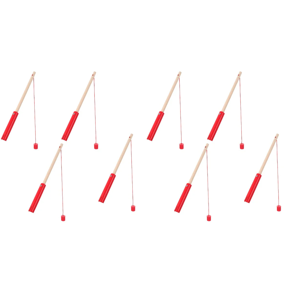 

8 шт., детская пластиковая Удочка с деревянным цилиндром