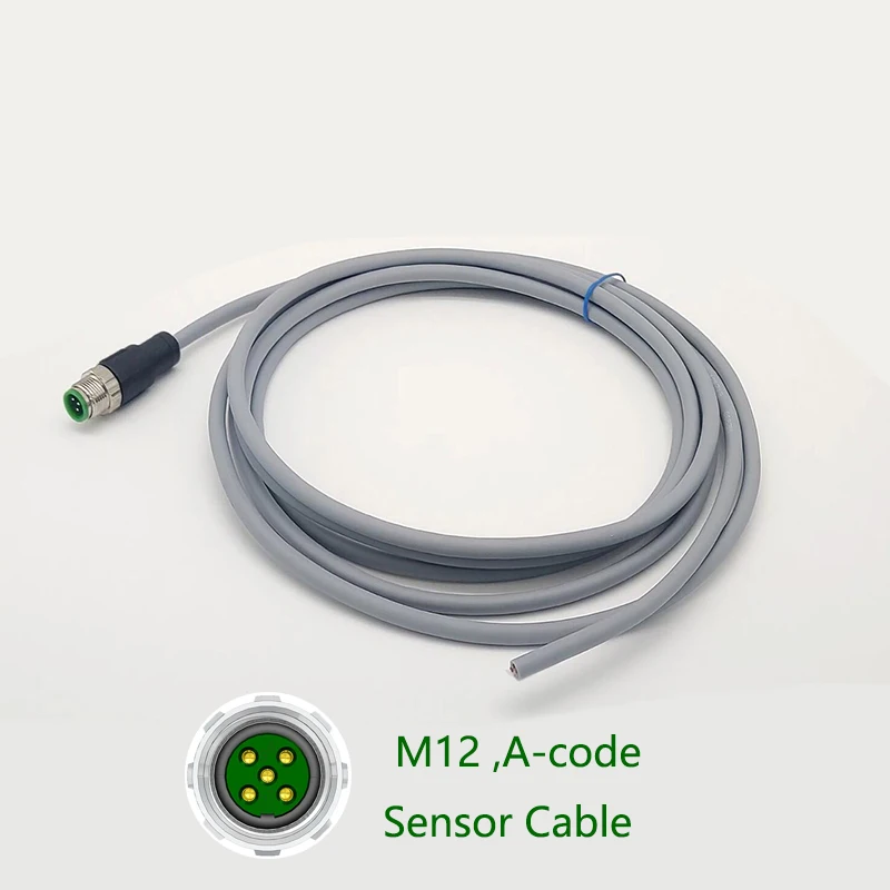 

M12, сенсорный кабель, 5 контактов, штекер, гнездо, 5 метров, CE, IP67