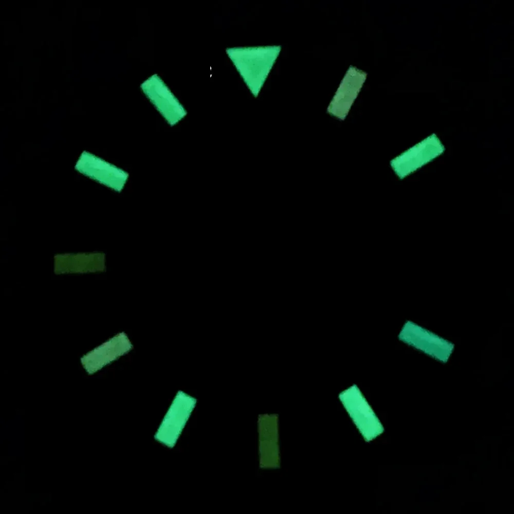 Циферблат для часов NH35 черные светящиеся аксессуары 29 мм