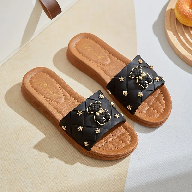 

Шлепанцы женские на платформе, без застежки, уличные модные удобные тапочки, сандалии с открытым носком, лето 2022