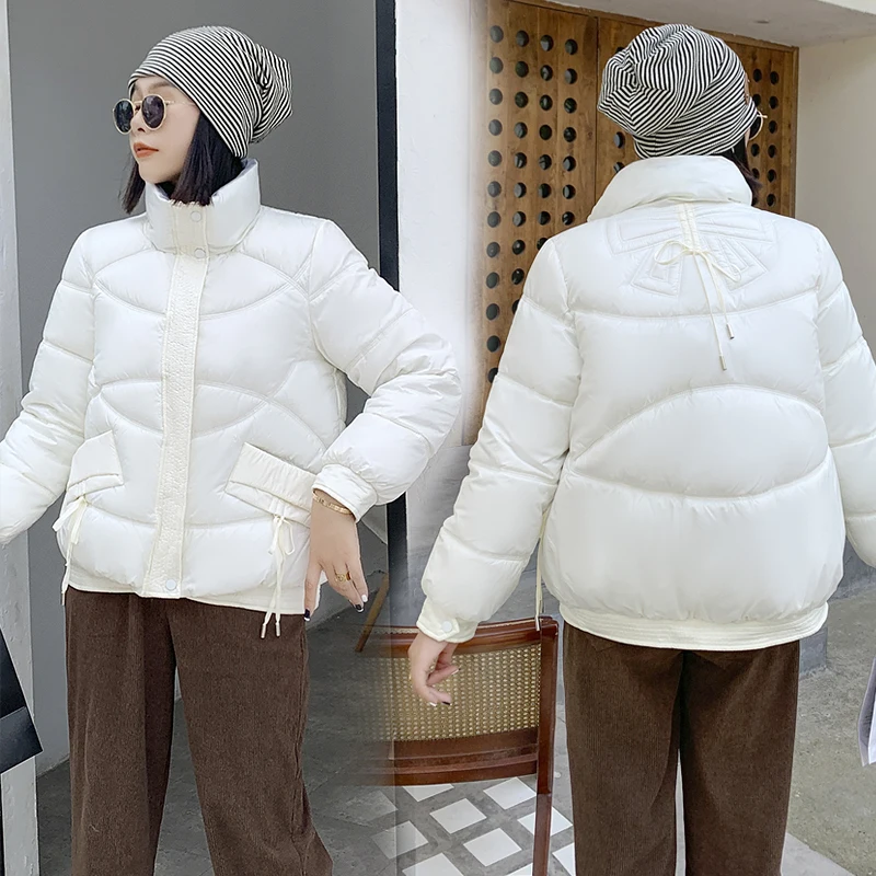 Women's Winter Jacket Coats Thick Down Cotton Padded Short Coat Female Fashion Oversize Loose Casual Parka Woman Overcoat