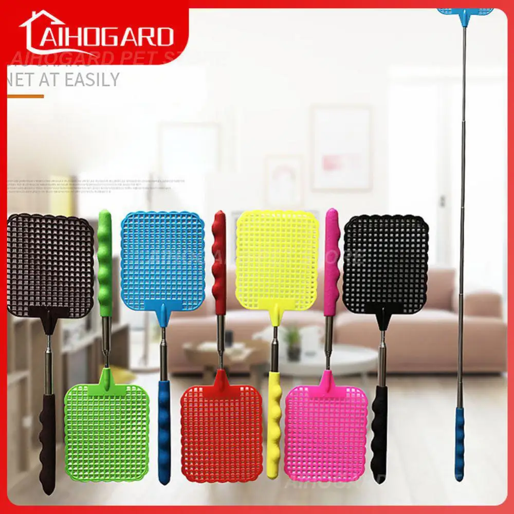 Flapper Insect Killer Adjustable Telescopic Flyswatter Extendable Creative Fly Swatters New Home Long Handle Plastic