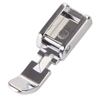 zipper sewing machine presser foot for low shank snap on singer brother babylock janome kenmore narrow zipper foot