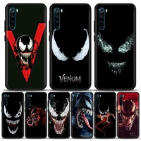 marvel venom spiderman horro face phone case for redmi 6 6a 7 7a note 7 8 8a 8t note 9 9s 4g 9t pro soft silicone cover
