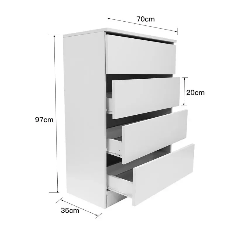 

1pcs Wooden Box Storage Drawer White Chest Of Drawers Jewelry Cosmetics Organizer Office Desktop Storage Box Home Furniture HWC