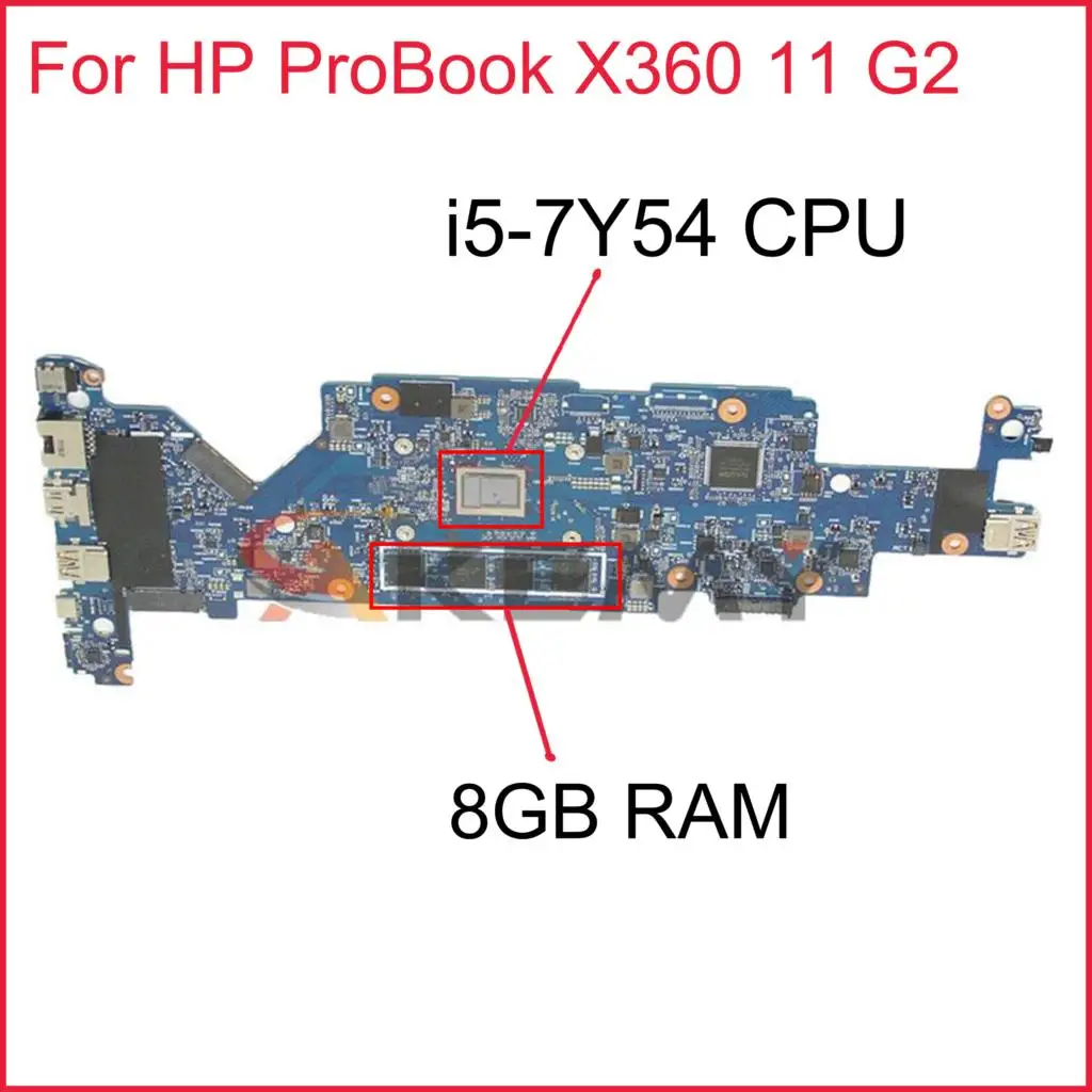 

Материнская плата для ноутбука HP ProBook X360 11 G2 с процессором i5-7Y5 4 8 ГБ ОЗУ 6050A2908801-MB 938552-001 938552-601 100% протестирована
