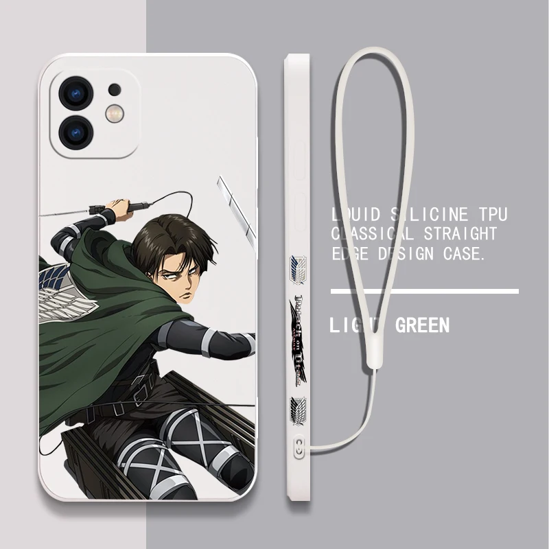 Japan Allen Attack On Titan Anime Phone Case For Samsung A53 A50 A52 A52S A51 A72 A71 A73 A81 A91 A32 A30 4G 5G with Hand Strap