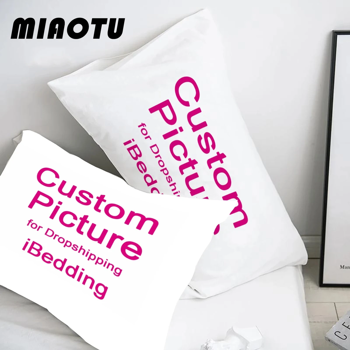 

MIAOTU Custom Cushion Cover Customized Throw Pillow Case Home Decorative Square Printing Pillowcase DIY Pets Baby Pillow Cover