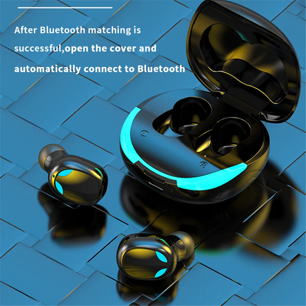 

TWS Wireless Bluetooth 5.1 Earphones 2200mAh Charging Box 9D Stereo Sports Waterproof Earbuds Headset Gamer in ear headphones