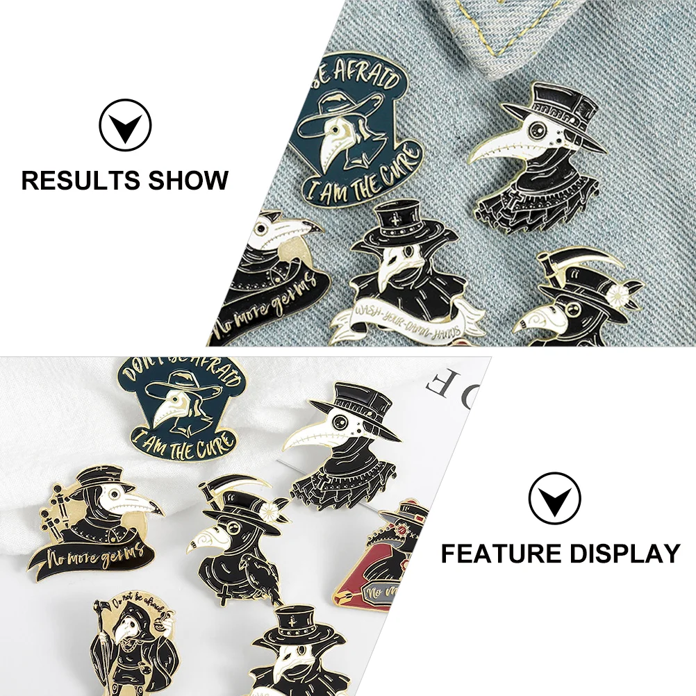 10 шт. брошь для рюкзака доктор чумы булавка из сплава фиксирующий значок модный