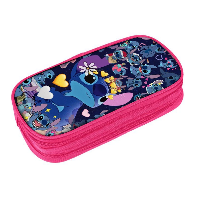 

Disney Pencil Bag Stitch Theme Styles Pencil Case Children School Supplies High Quality Pen Storage Bag Student Stationery Gift