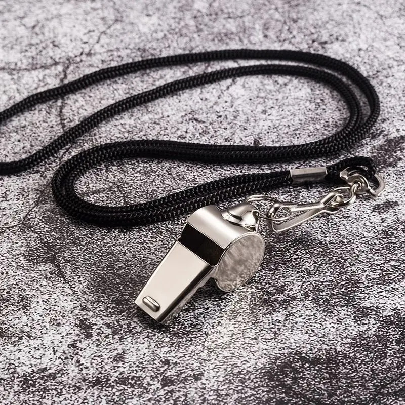 

1 Pack Metal Whistle Referee Sports Rugby Stainless Steel Whistle Soccer