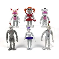 fnaf pvc toys 6 model figure fnaf toys doll action toys sister freddyss bear location funtime foxy ballora puppet figure