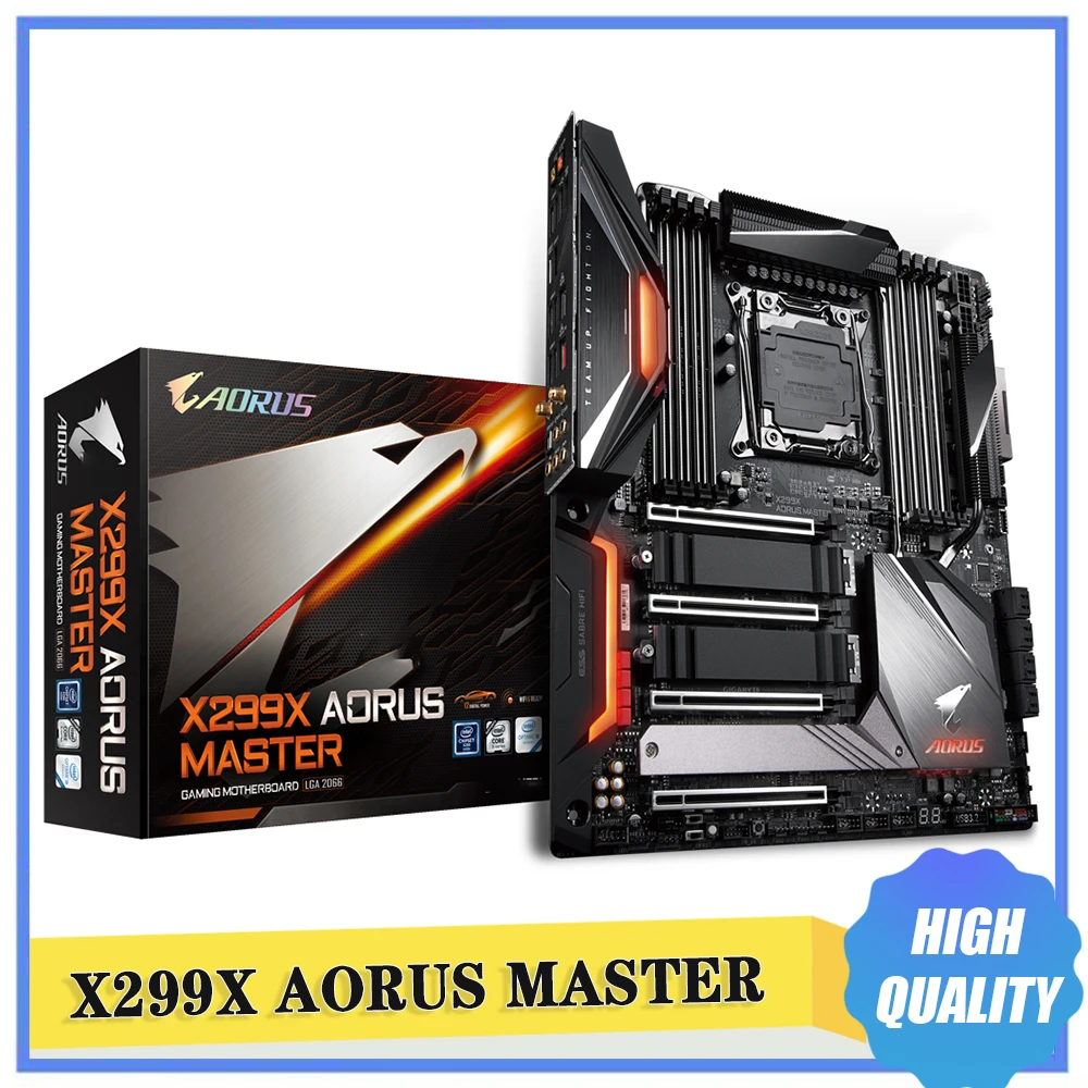 Новая материнская плата X299X AORUS MASTER X299 LGA2066 DDR4 256 ГБ E-ATX Новая материнская плата X299X AORUS MASTER X299 LGA2066 DDR4 256 ГБ E-ATX