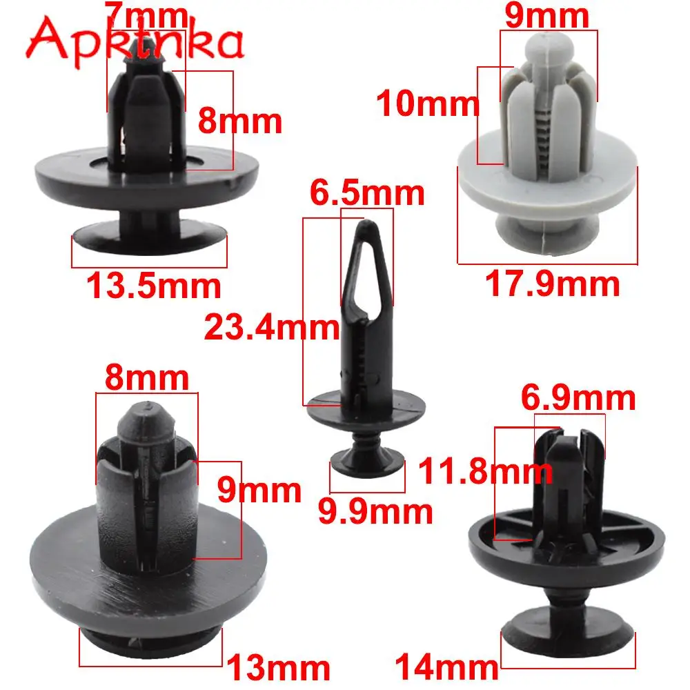 100 шт. пластиковые автомобильные фиксаторы для крыльев и бамперов 6 мм 7 8 9