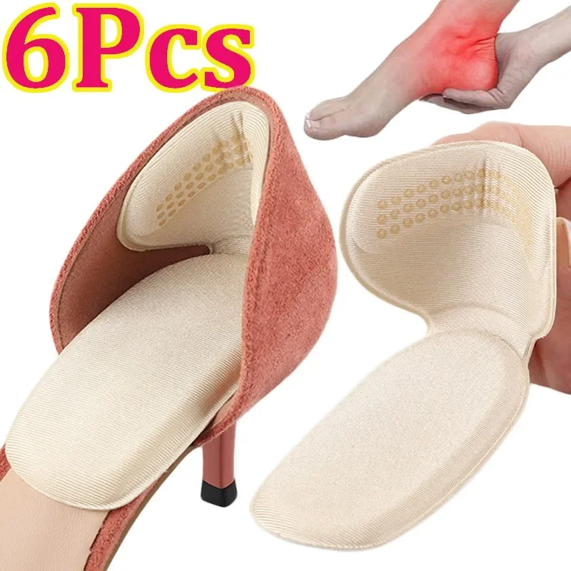

2 in 1 Women's Shoes Insoles Patch High Heel Pads for Sport Shoes Adjustable Antiwear Feet Pad Protector Back Sticker Inserts