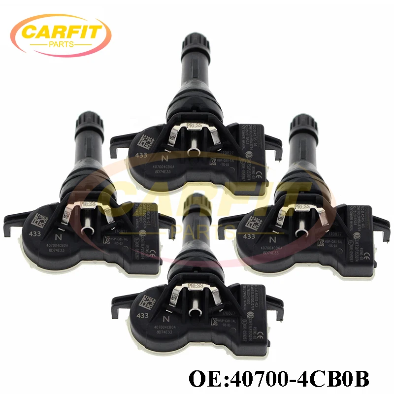 Датчик давления в шинах OEM 40700-4CB0B 40700-4CB0A TPMS для Nissan Altima Rogue Leaf Infiniti QX50 Renault Megane Lada