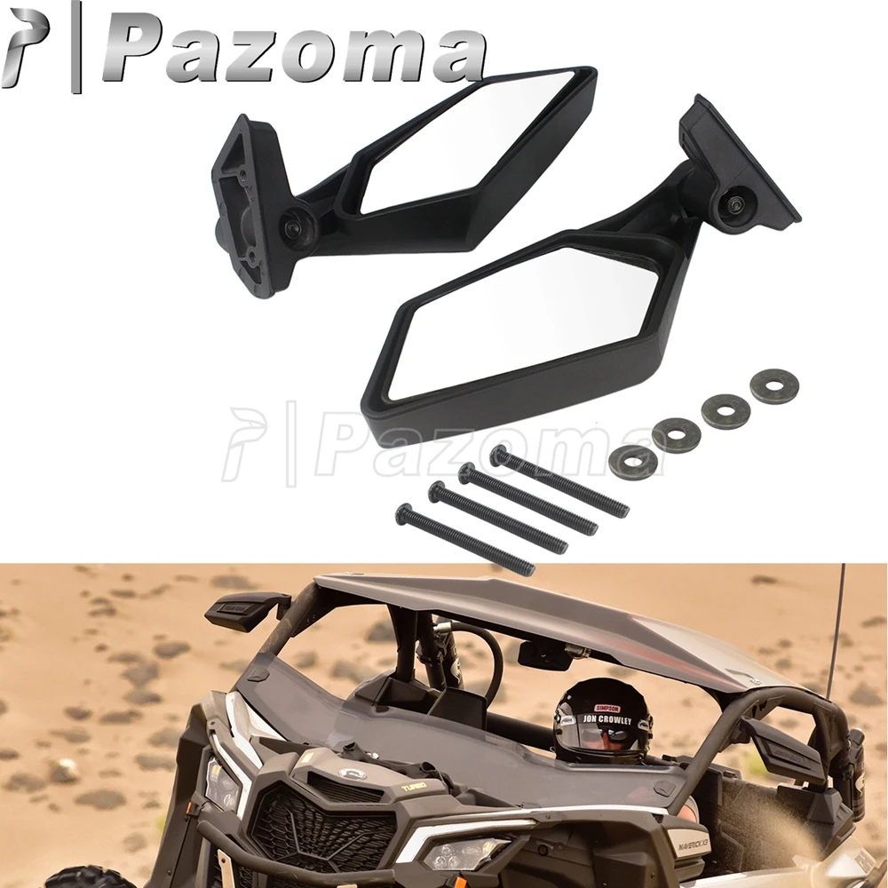 

UTV Mirrors Rearview Mirror Adjustable Side Mirrors Off Road Racing Mirror For Can-am Maverick X3 MAX X DS RS Turbo R 2017-2019