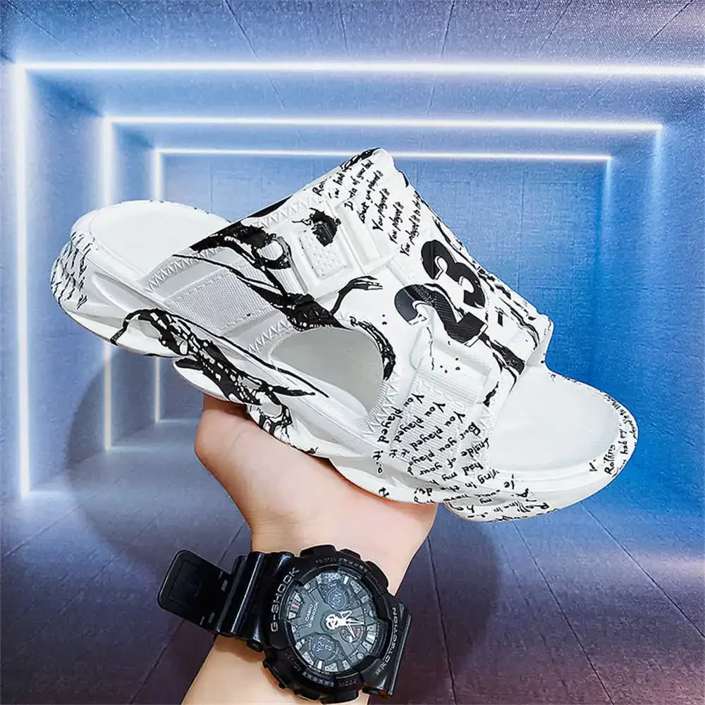 Летние противоскользящие сандалии тапочки мужские синие кроссовки комнатные