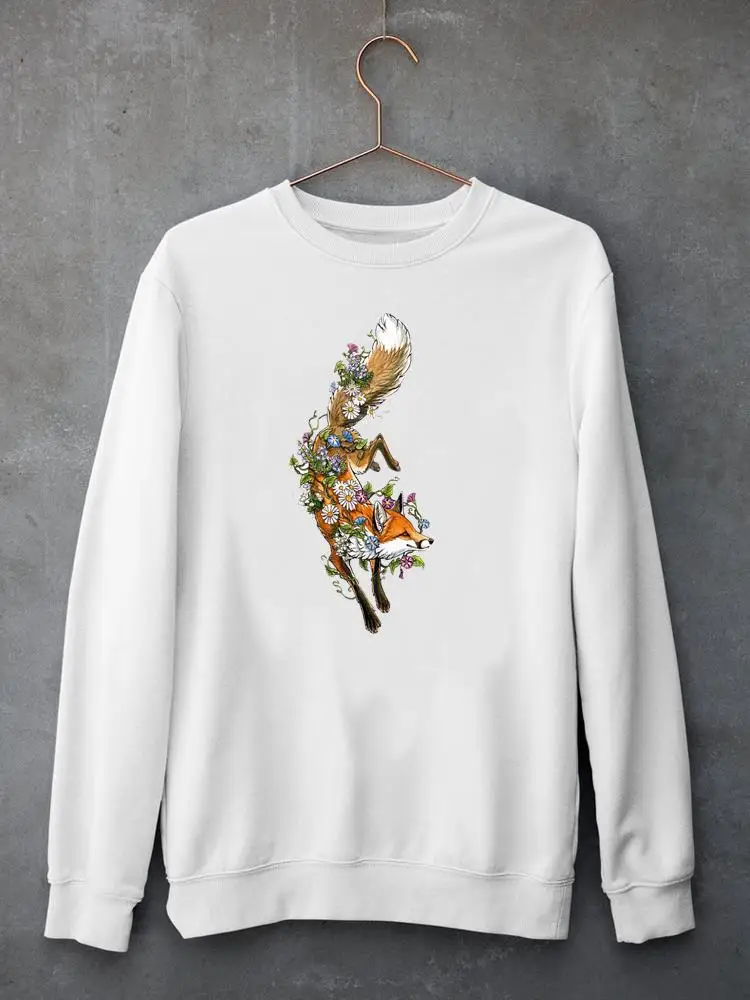 

Милые женские пуловеры с цветочным принтом и животным, женская одежда, женские толстовки, повседневные женские свитшоты с графическим прин...