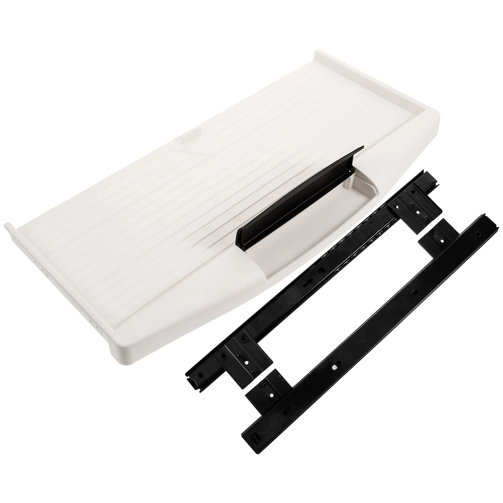 

Computer Keyboard Desk Organizers Drawer Style Tray Storage Plate Full Extension Slides Side Mount