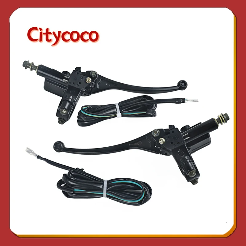 

For Citycoco Electric Scooter Front Master Cylinder Hydraulic Brake Lever Brake Signal Line Modified Brake Accessories Parts