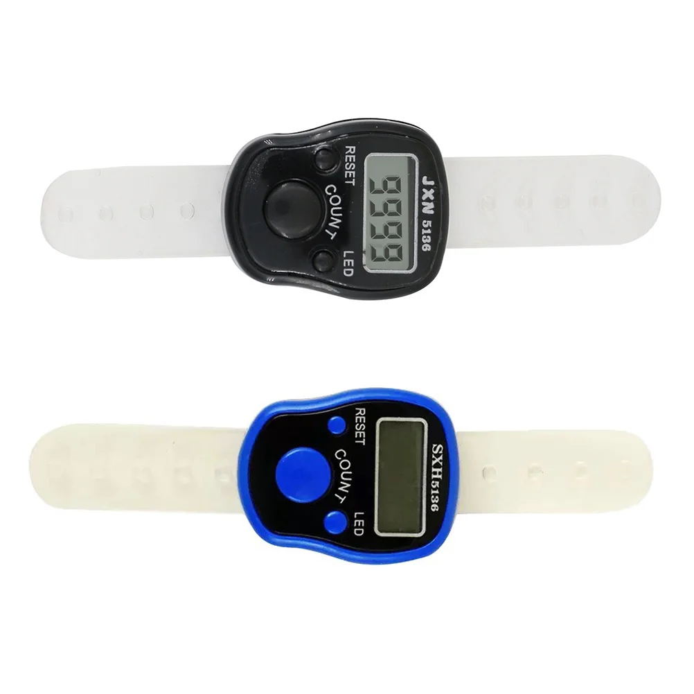 

2 Pcs Number Finger Counter Plastic Rosary Electronic Lap Electronics Pray Counters