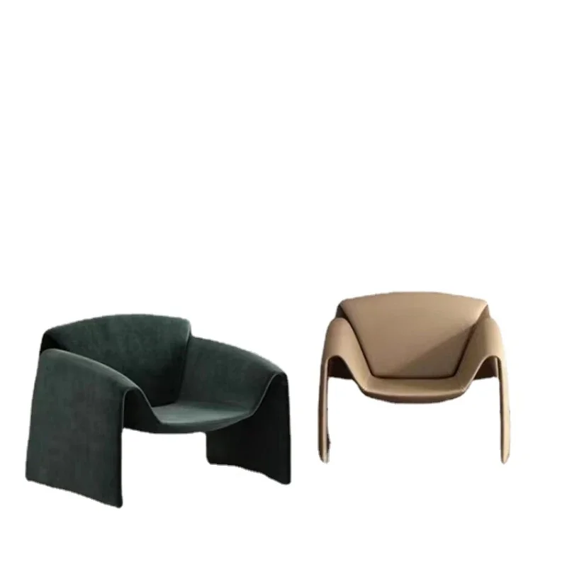 

Hxl Minimalist M-Shaped Chair Living Room Leisure Single-Seat Sofa Chair Special-Shaped Creative Wingback Chair