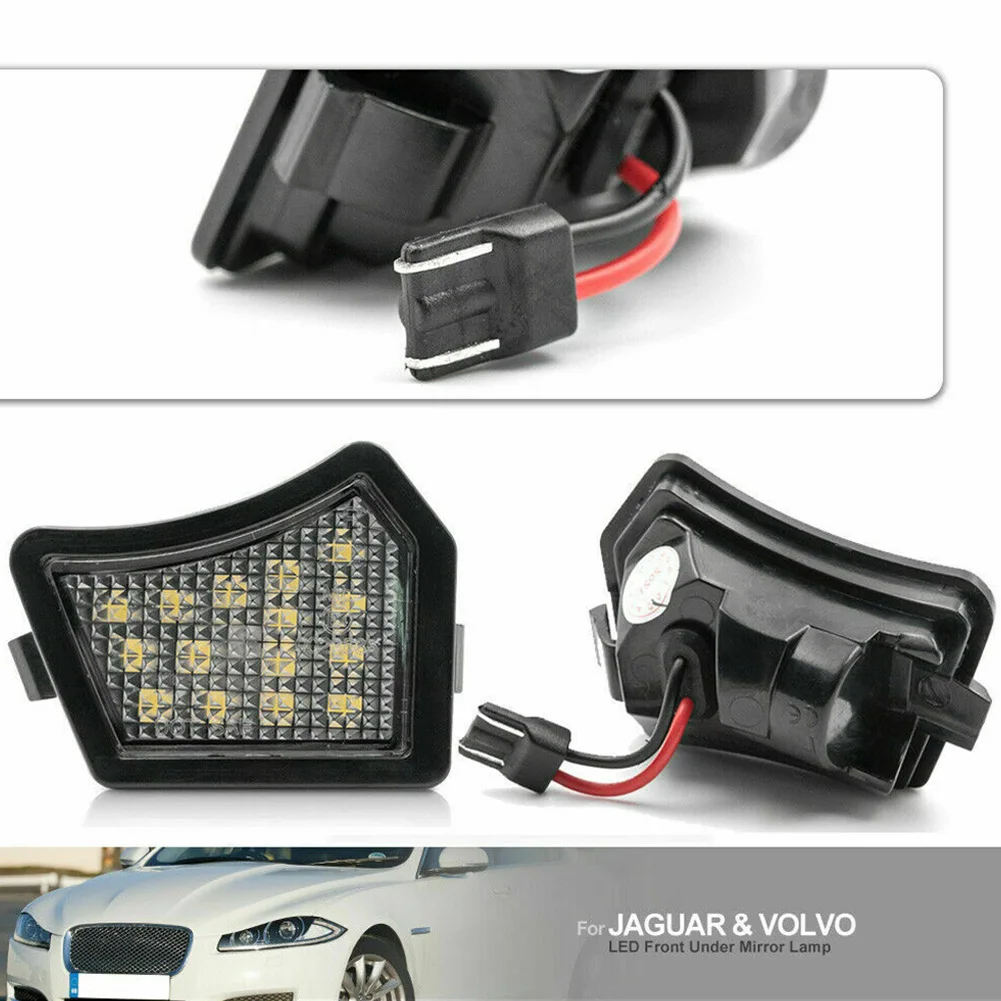 

Светодиодная лампа под зеркало для Volvo XC90, лампа для Volvo XC90 07-14, S40, V50, 04-12, C30, 07-13, C70, 06-13, S60 II, для Jaguar XE-Type 17-19, 2 шт.