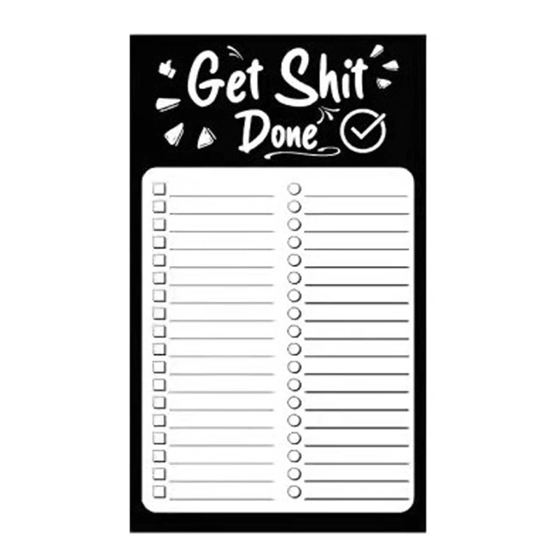 

Magnetic To Do List Notepad for Fridge Daily Checklist Goals Reminders 50 Sheets