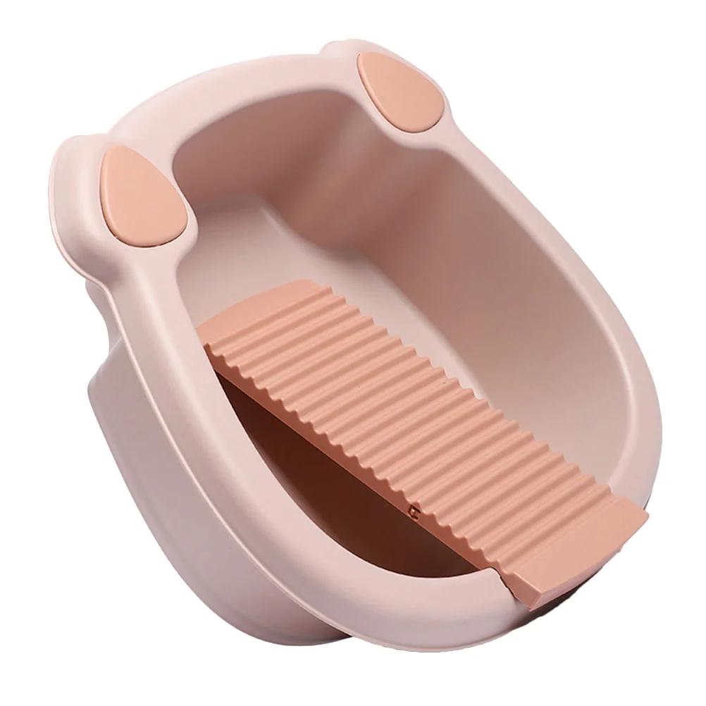 

Wash Basin Hand Plastic Panel Washing Dormitory Washboard Home Tools Basins Clothes Portable sink