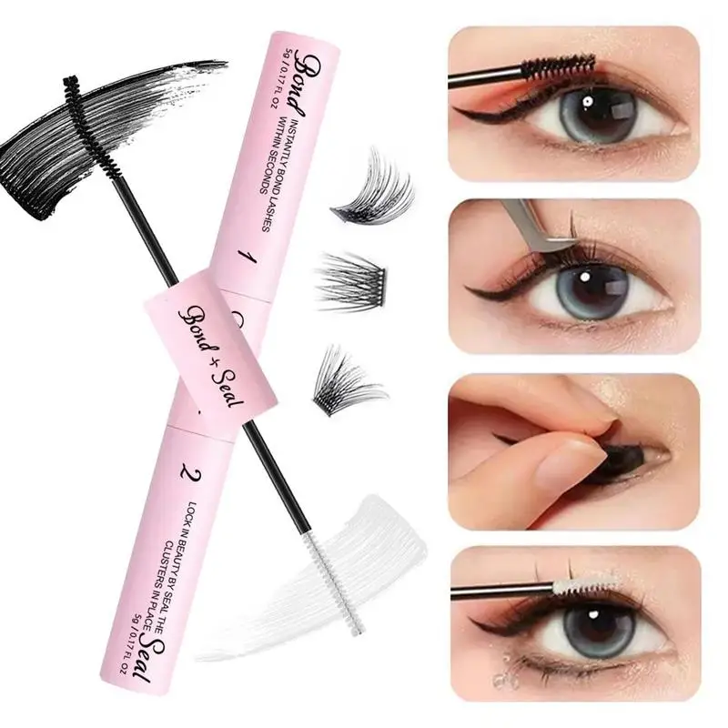 

Double End Lash Glue Lash Clusters Glue 5g Lash Glue Bond And Seal Strong Hold Double Tube Lashes Glue Eyelash Extensions Glue