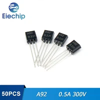 50pcslot transistors a92 to 92 0 5a 300v pnp new original