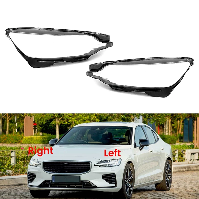 

Car Headlight Shell Lamp Shade Transparent Lens Cover Headlight Cover For Volvo S60 S60L 2020 2021 2022