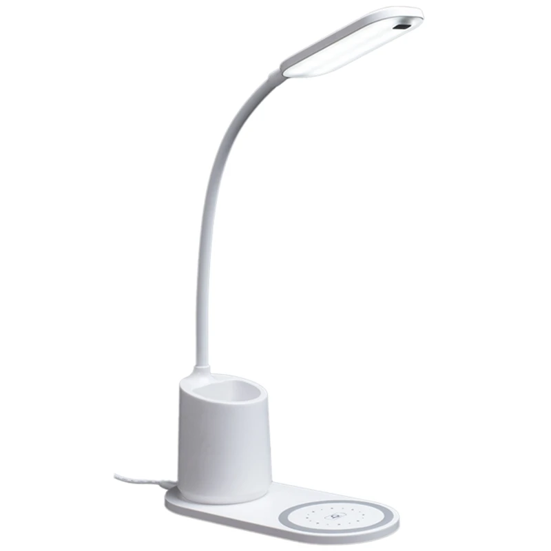 

HOT SALE Desk Lamp LED, Desk Lamps With Wireless Charger Dimmable ,Energy Saving USB Rechargeable For Bedroom, Study, Work
