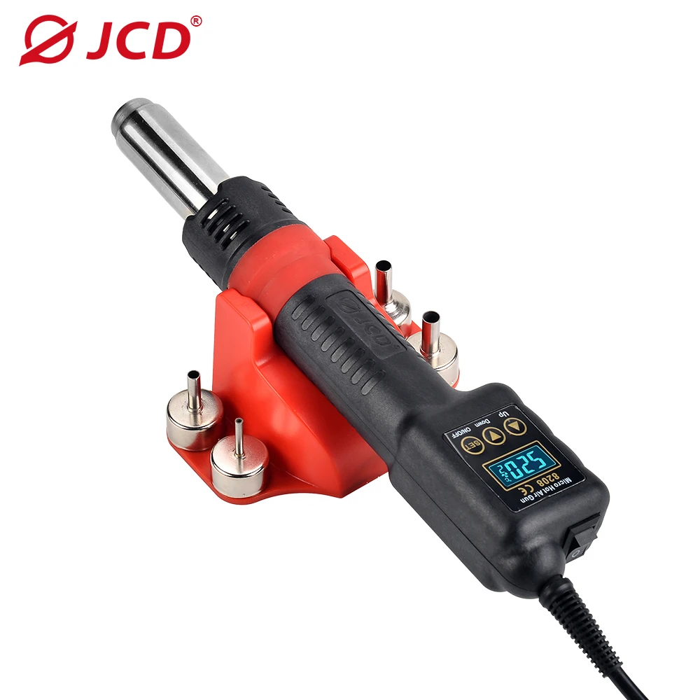 JCD 8208 Пистолет горячего воздуха 750 Вт Микро паяльная станция Фен Паяльная