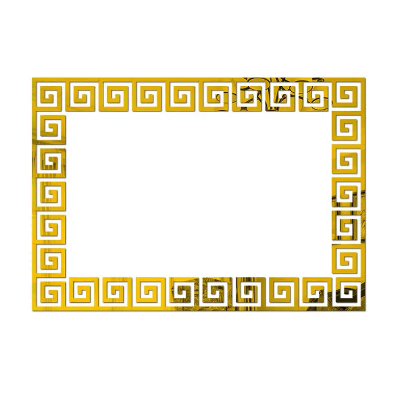 Линия талии акриловые зеркальные наклейки на стену домашний декор гостиная