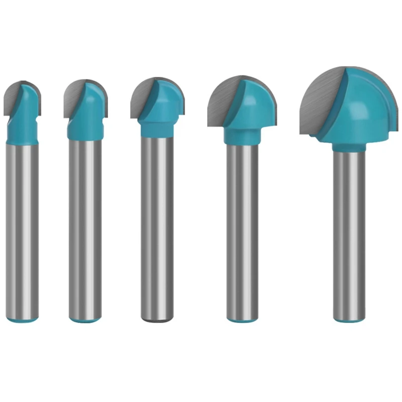 

5 шт. 6 мм круглый нож гравировальный станок шариковый нож деревообрабатывающий Фрезерный резак