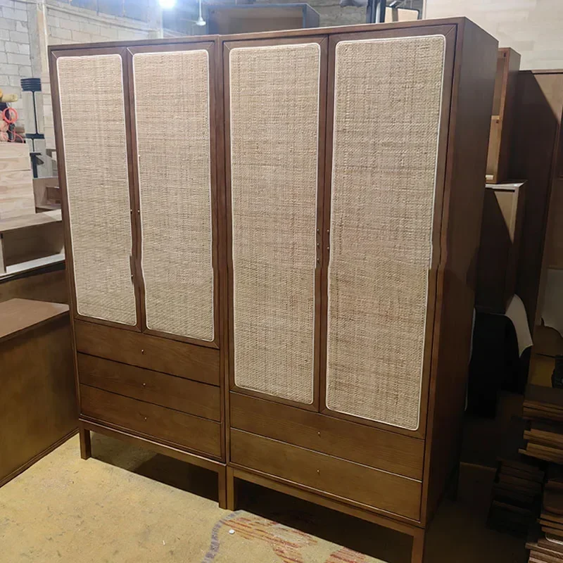 Роскошная квартирная гардеробная комната шкаф для хранения спальни деревянные