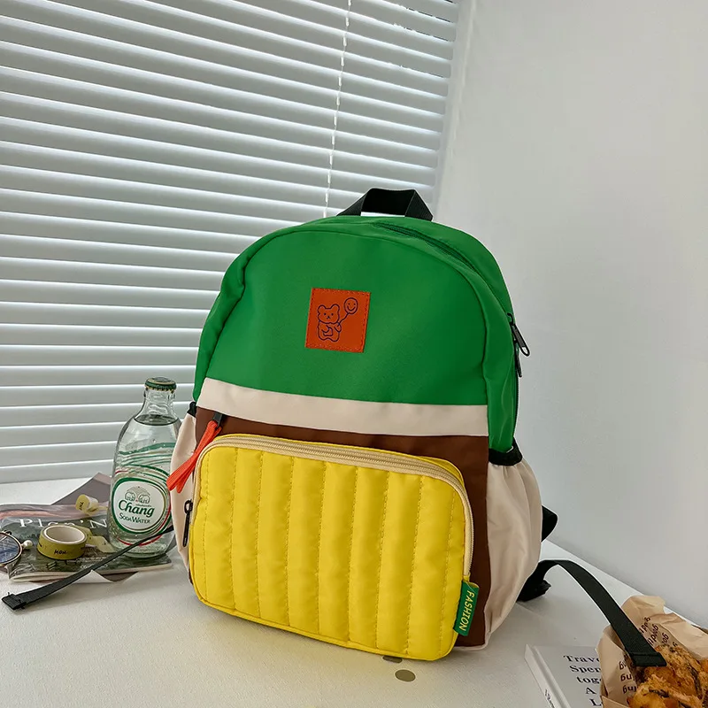 

Korean Style Kids Backpack Waterproof Baby Girl Travel Bag Plush Bear Backpacks Schoolbag For Kindergarten Children Boys Bookbag
